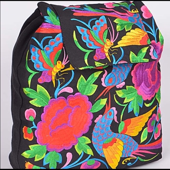 Bohemian Embroidered Backpack - Picture 2 of 6